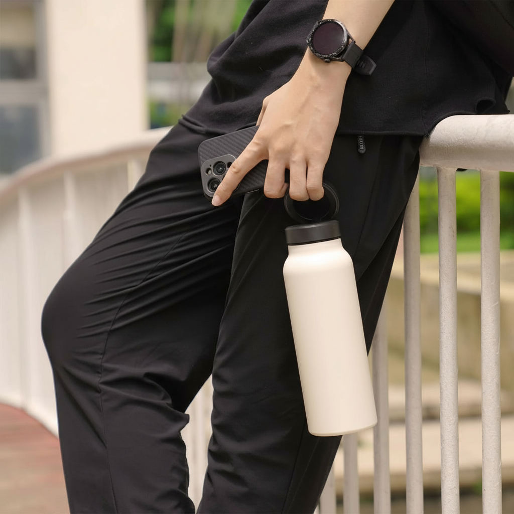 Water Bottle with Magnetic Tripod